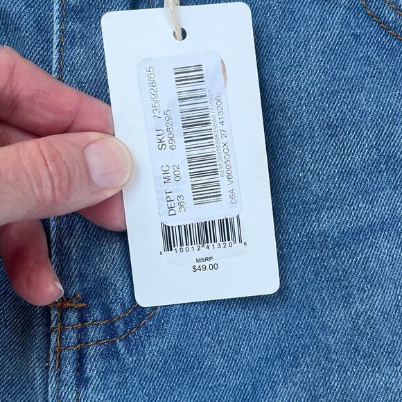 Chelsea & Violet Women's Distressed Cut Off Denim High Rise Shorts Size 27. NEW - Picture 9 of 12